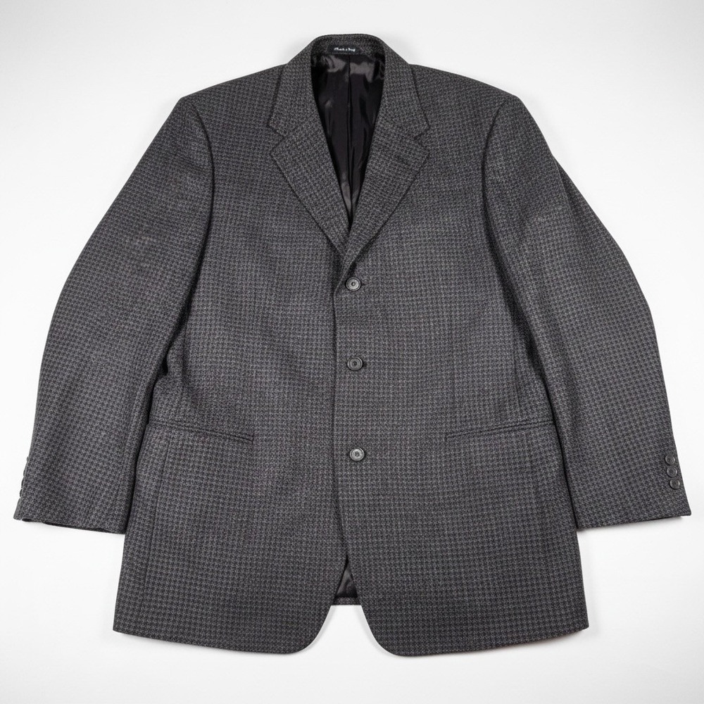 Riserva Blazer Mens 42R Brown Wool Tweed‎ Check Sport Coat Made Italy Dillard's